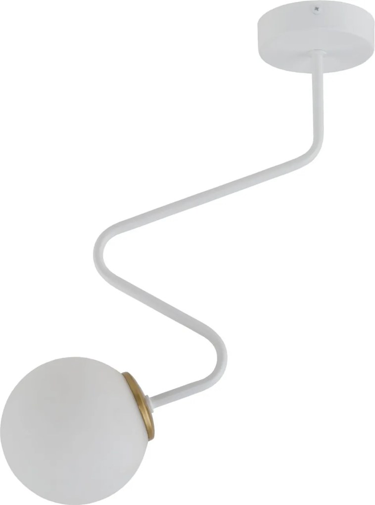 SIGMA LIGHTING 33304 ZIGZAG Modern Mennyezeti Lámpa Fehér, Arany G9 IP20