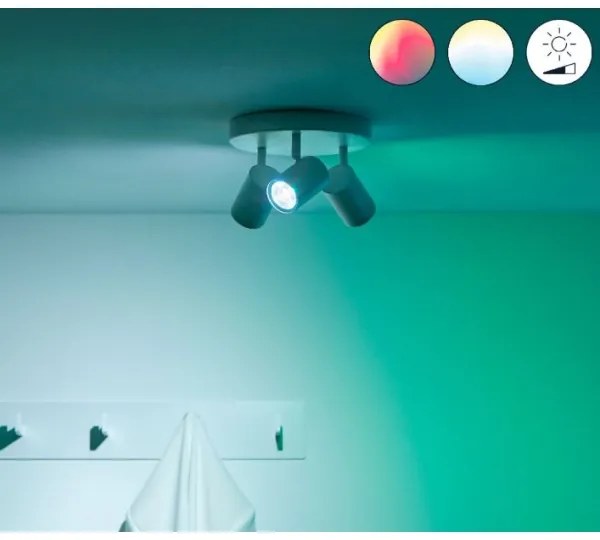 WiZ - LED RGBW dimmelhető spotlámpa IMAGEO 3xGU10/4,9W/230V fehér Wi-Fi
