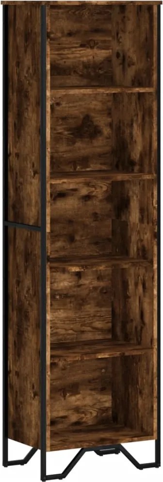 vidaXL füstös tölgy színű szerelt fa könyvespolc 50 x 31 x 169 cm