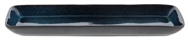 Kerámia szervírozó tálca 14x38 cm Gastro Dark Blue/Black – Bitz
