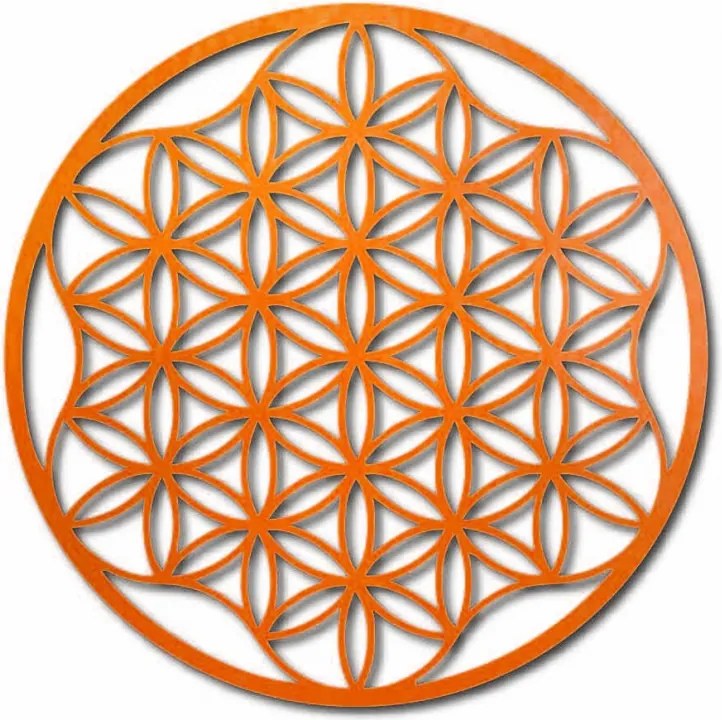 Mandala festmény a falon rétegelt lemezből, maximum 120 cm-ig