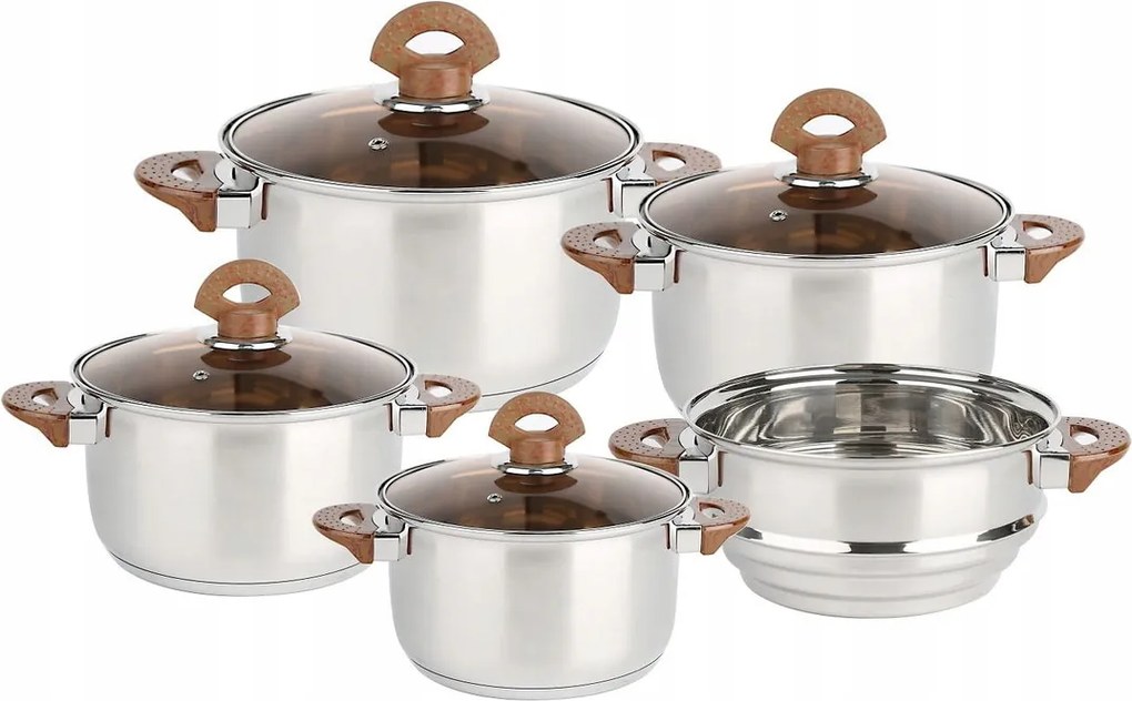 Verso Wood Mg rozsdamentes acél edénykészlet