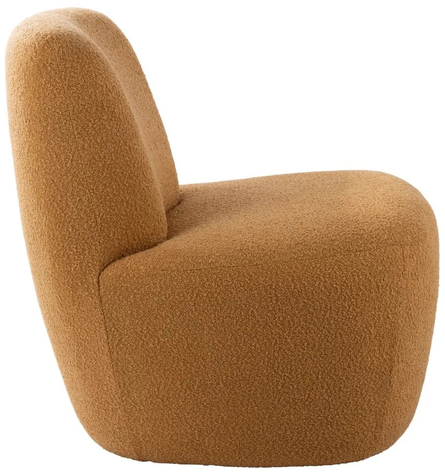 Sárga buklé fotel Ada – Leitmotiv