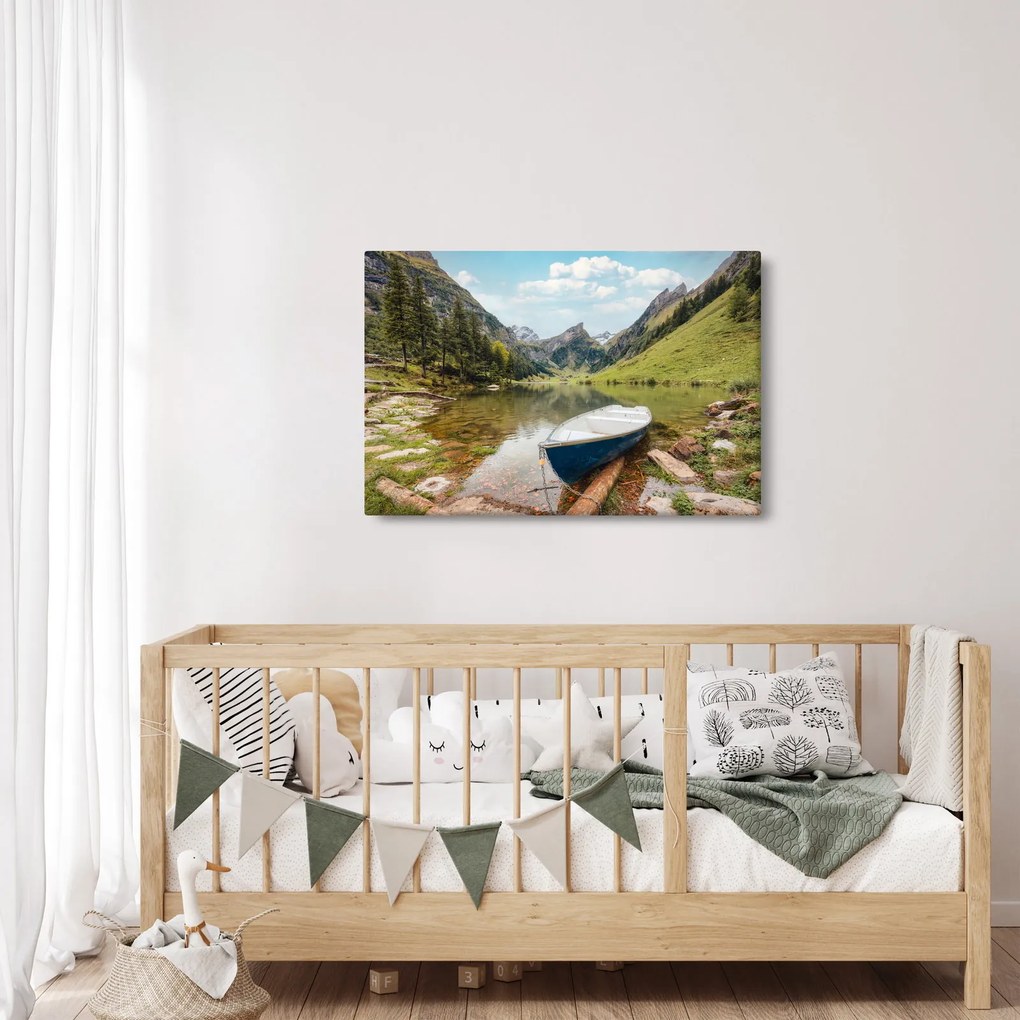 Kép - Seealpsee, svájci tó (90x60 cm)