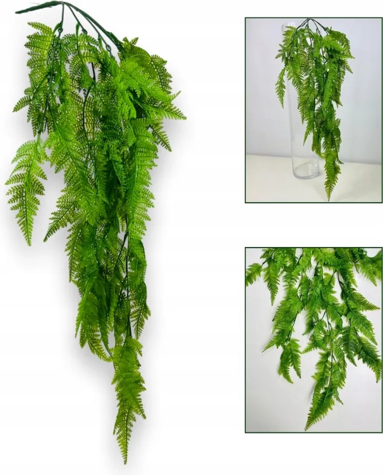 Páfrány Füzér Páfrány Levelek Lógó Művirágok Levelek Real Touch 80cm