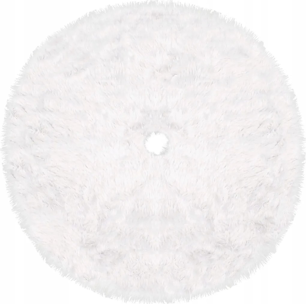 Karácsonyfa Alatti Szőnyeg Fehér Dekoratív 72cm Ajándék Szőrme Nagy