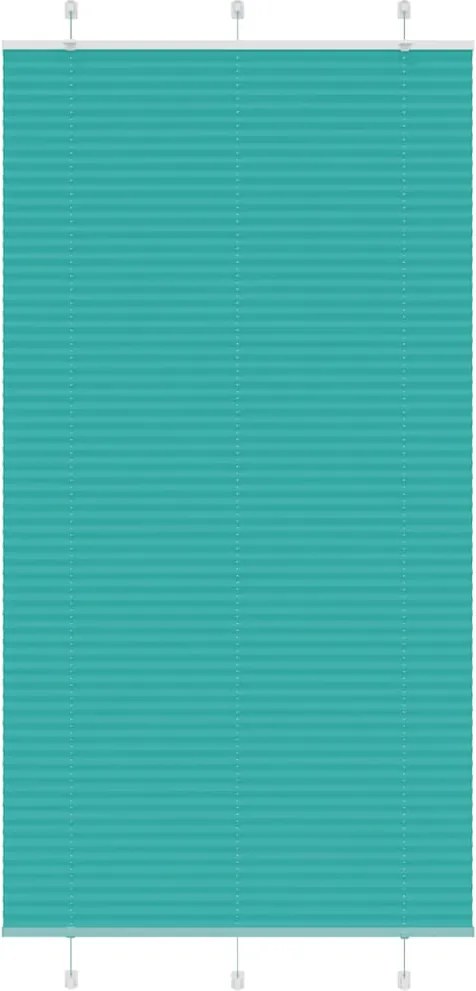 vidaXL pliszírozott redőny Benzinzöld 110x200 cm szövetszélesség