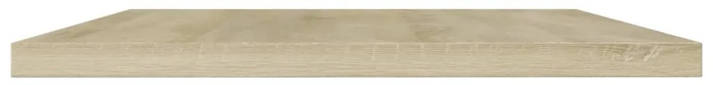 4 db sonoma tölgy színű szerelt fa könyvespolc 60 x 40 x 1,5 cm