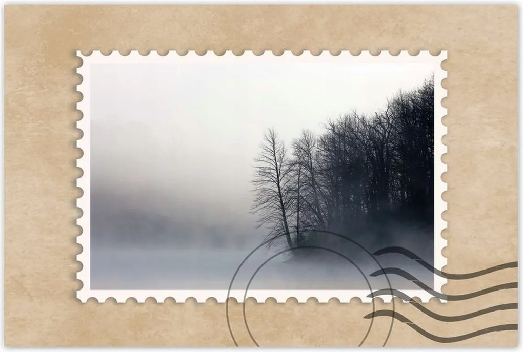 Poszterek 60x40 Ködös erdő Tél