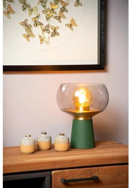 Lucide 05540/01/33 - Asztali lámpa FARRIS 1xE27/25W/230V zöld