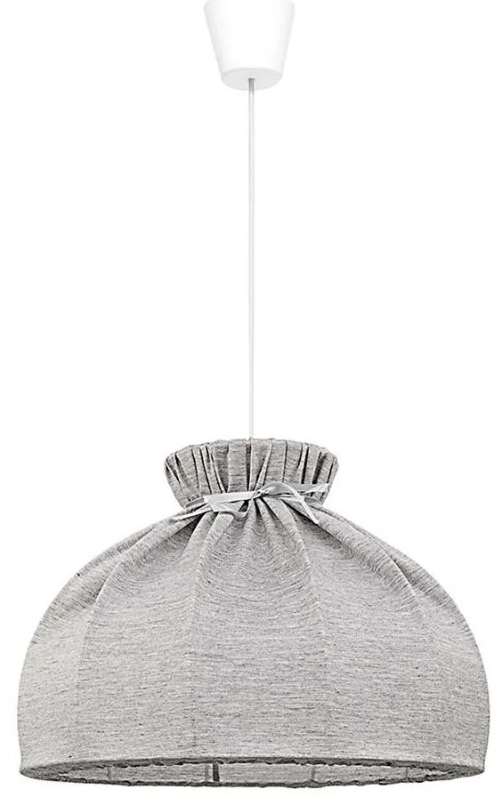 Duolla - Csillár zsinóron ECO 1xE27/40W/230V átm. 38 cm szürke