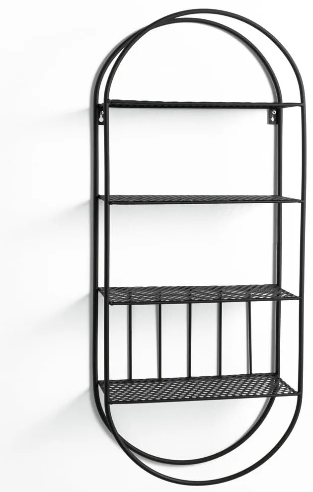 Joshua fekete fali polc - Tomasucci