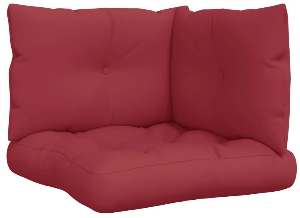 3 db bordó szövet raklappárna