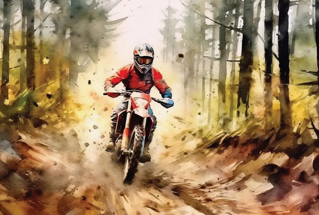 Vinyl flizelin tapéta fiúknak Motor Trip wz1 Méretre Szabva