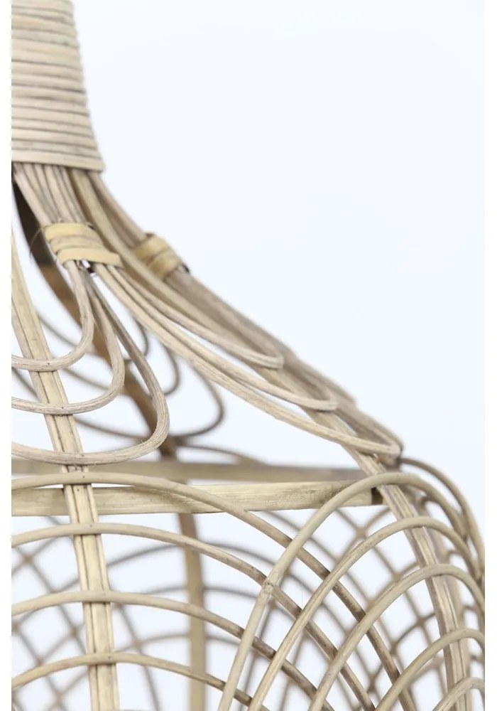 Natúr színű mennyezeti lámpa rattan búrával ø 42 cm Pocita – Light & Living