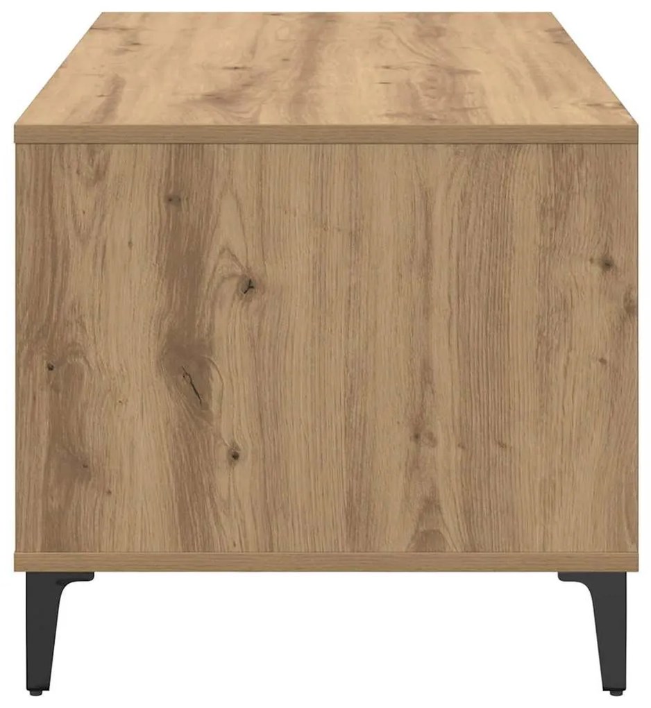 Dohányzóasztal kézműves tölgy 90 x 49 x 45 cm Faanyag