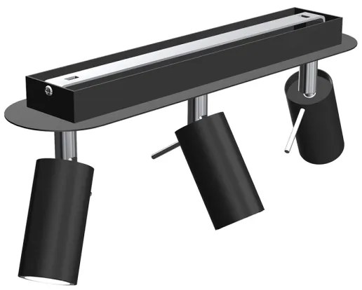 Spotlámpa PRESTON 3xGU10/40W/230V fekete