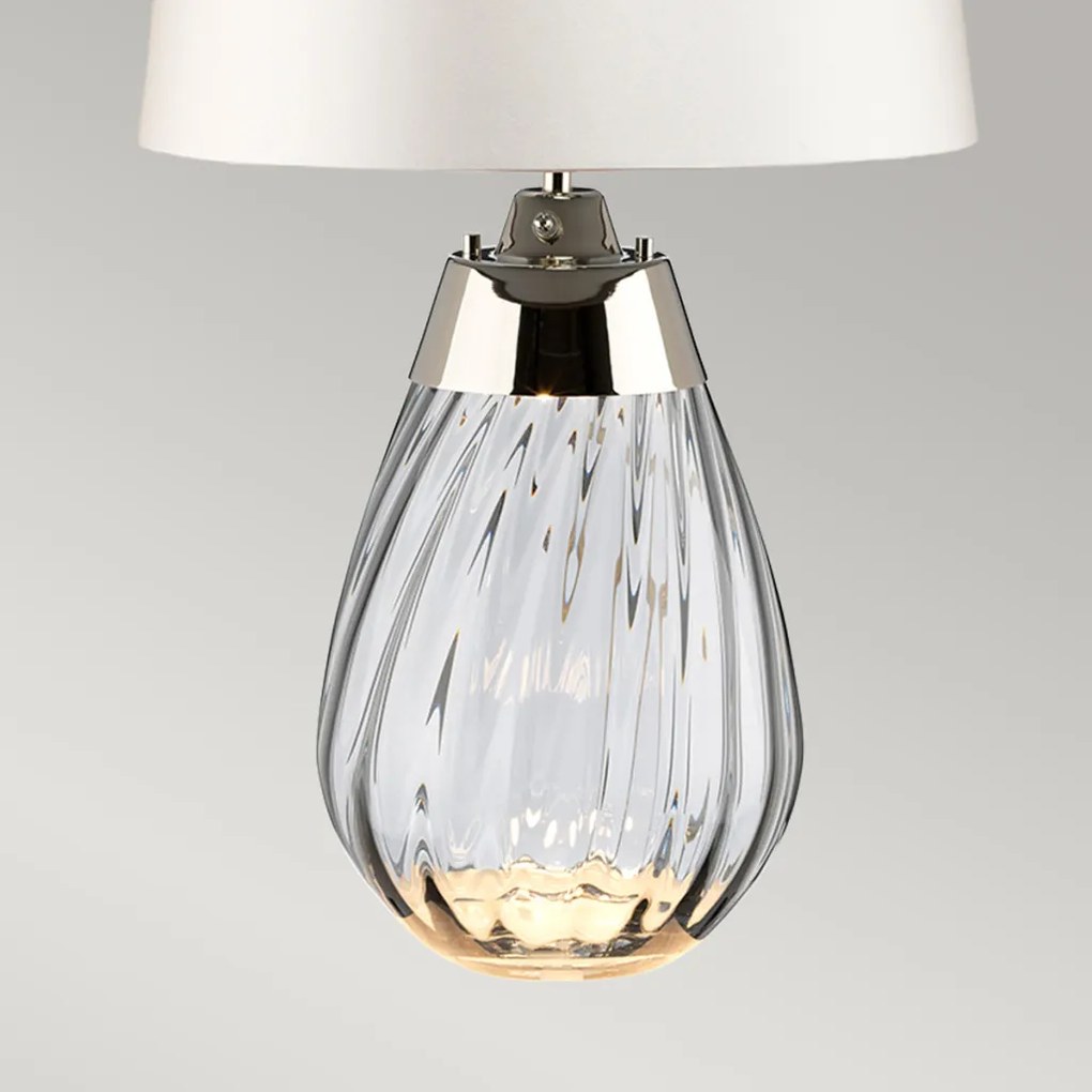 Elstead Lighting LENA SMALL LENA-TL-S-SMOKE-OWSS Asztali lámpa 1X7W/GU10+1x60W/E27