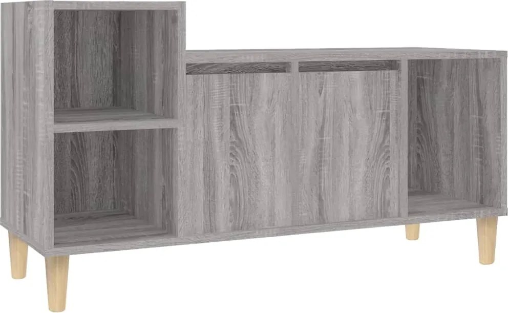 vidaXL szürke sonoma színű szerelt fa TV-szekrény 100x35x55 cm