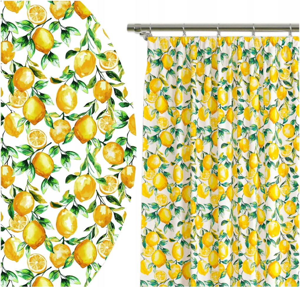 Függöny Kész Szalag 140x160 Függöny Velúr Citrom 10653