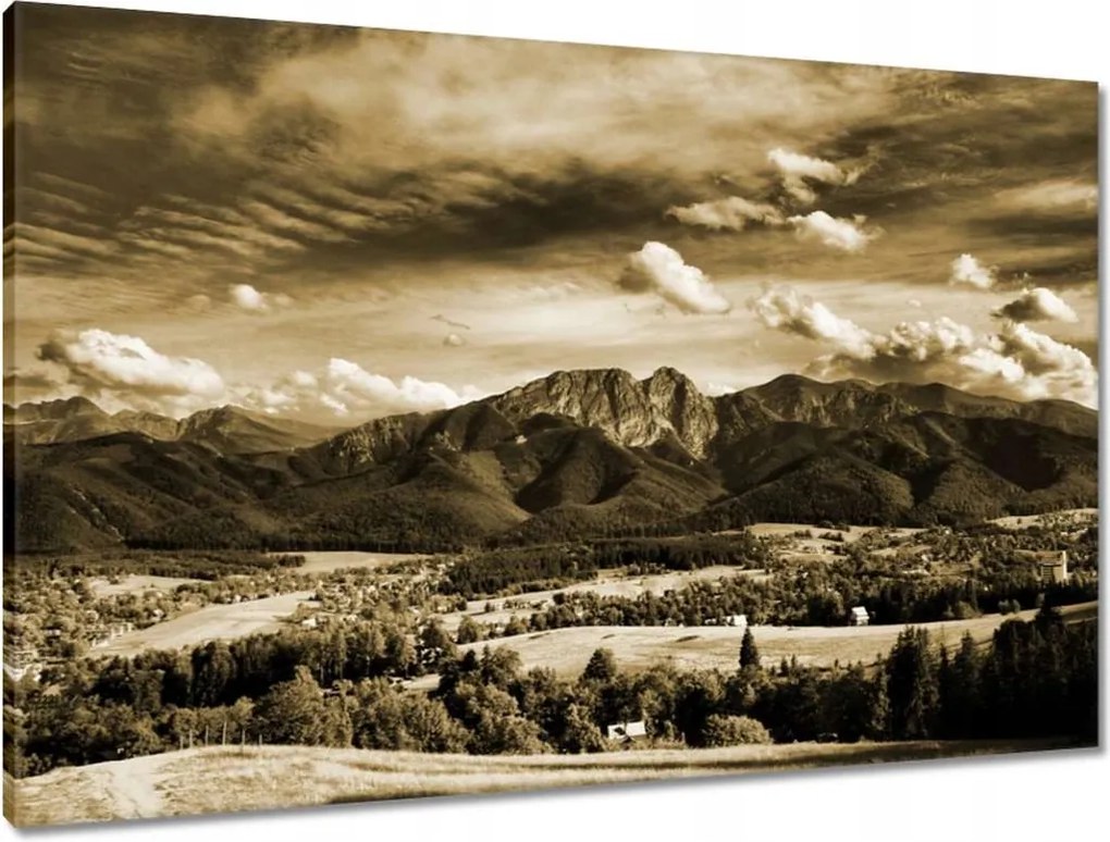 Vászonkép 90x60 Tátra Lengyel hegyek Kilátás