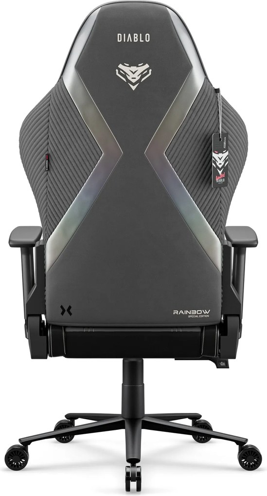 Szürke szövet gamer szék X-Horn 2.0 Rainbow Grey, Normal
