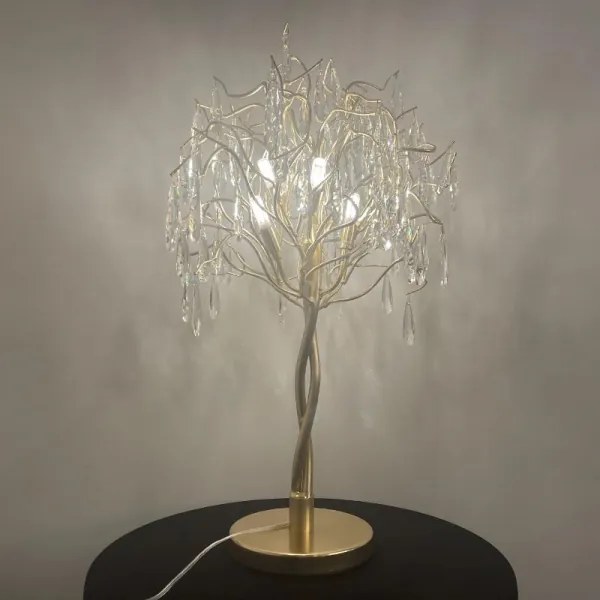 Kristály asztali lámpa 5xG9/40W/230V arany