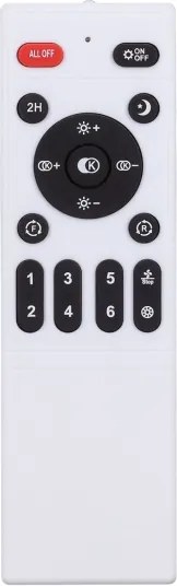 Brilagi-LED állítható lámpa ventilátorral LED/30W/230V 3000-6500K fekete+DO