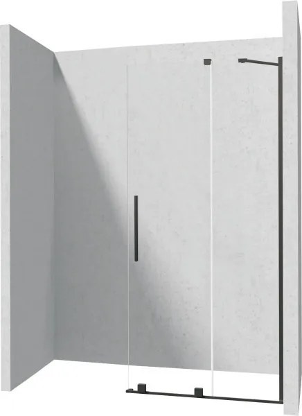 Prizma csúsztatható walk-in zuhanyfal_90x195, fekete