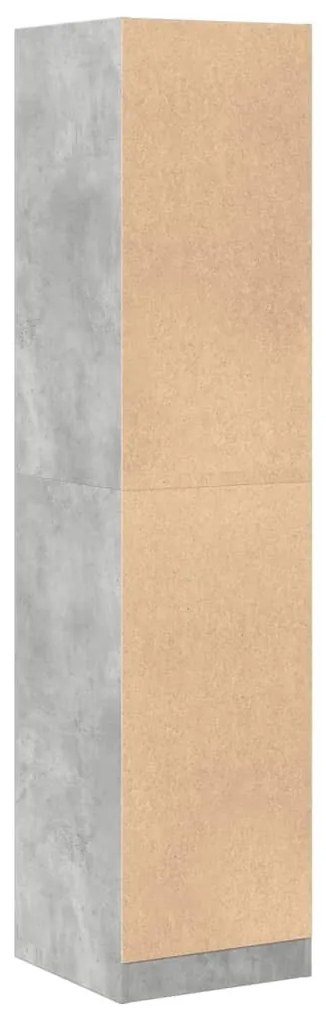 betonszürke szerelt fa patikaszekrény 40 x 41 x 174,5 cm