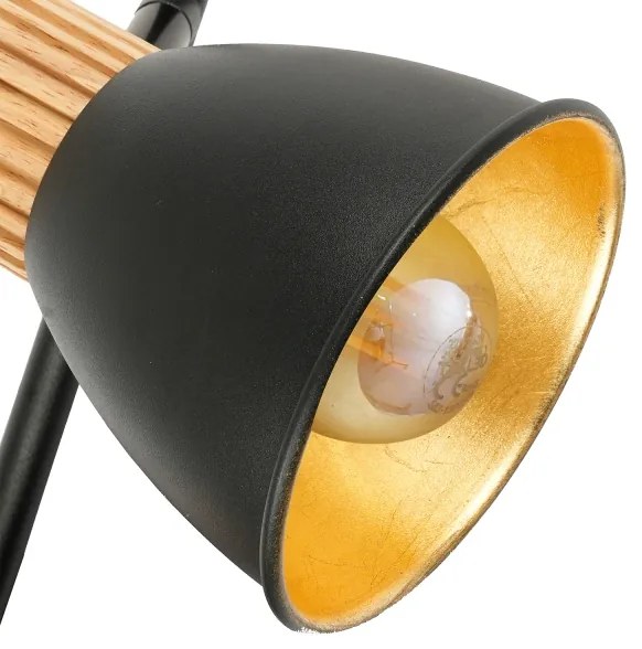 Brilagi - Állólámpa ODENSE 3xE14/10W/230V fa/fekete