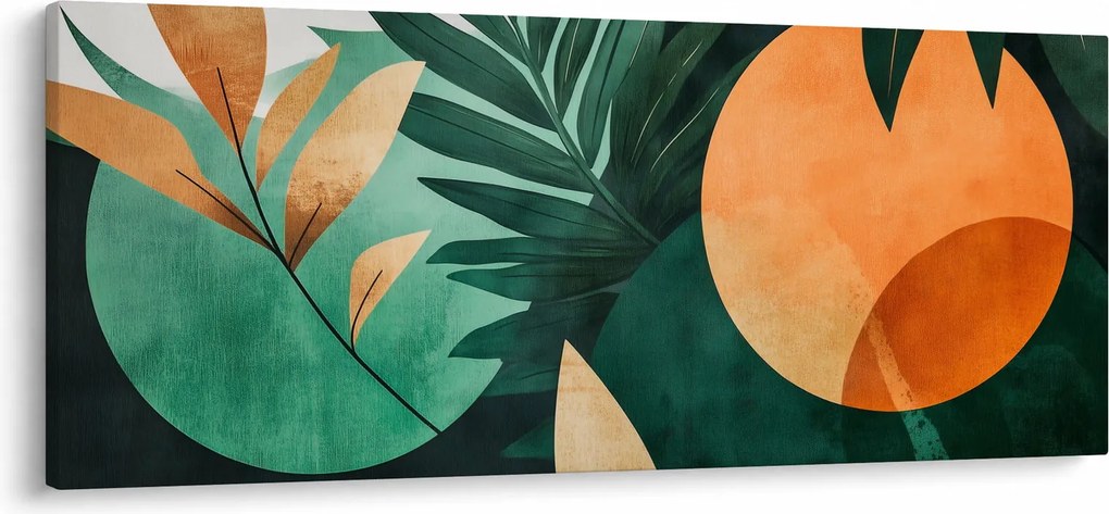 Kép - Geometrikus természeti minták (120x50 cm)