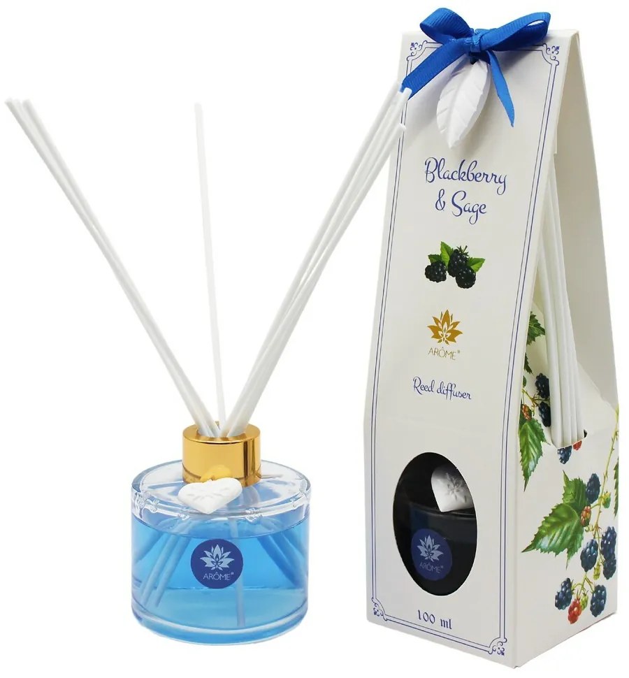 Arome Diffúzor pálcikával Blackberry and Sage, 100ml