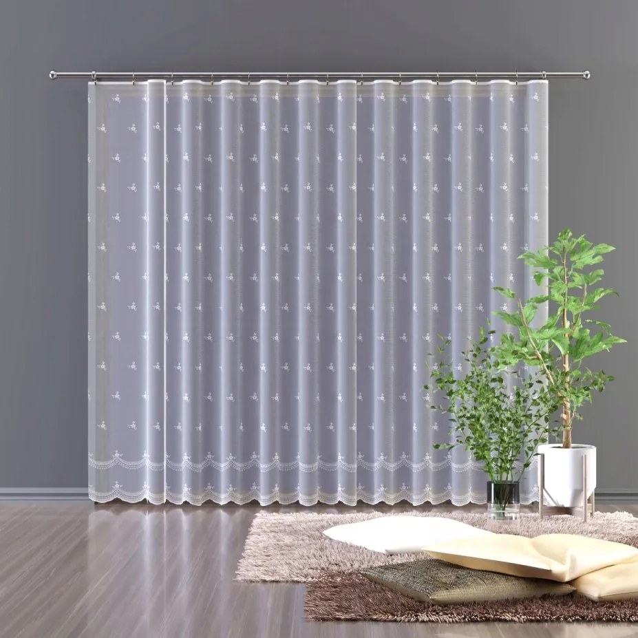 Mg Függöny 628/120 Fehér 240x250cm kész szalaggal lengyel K