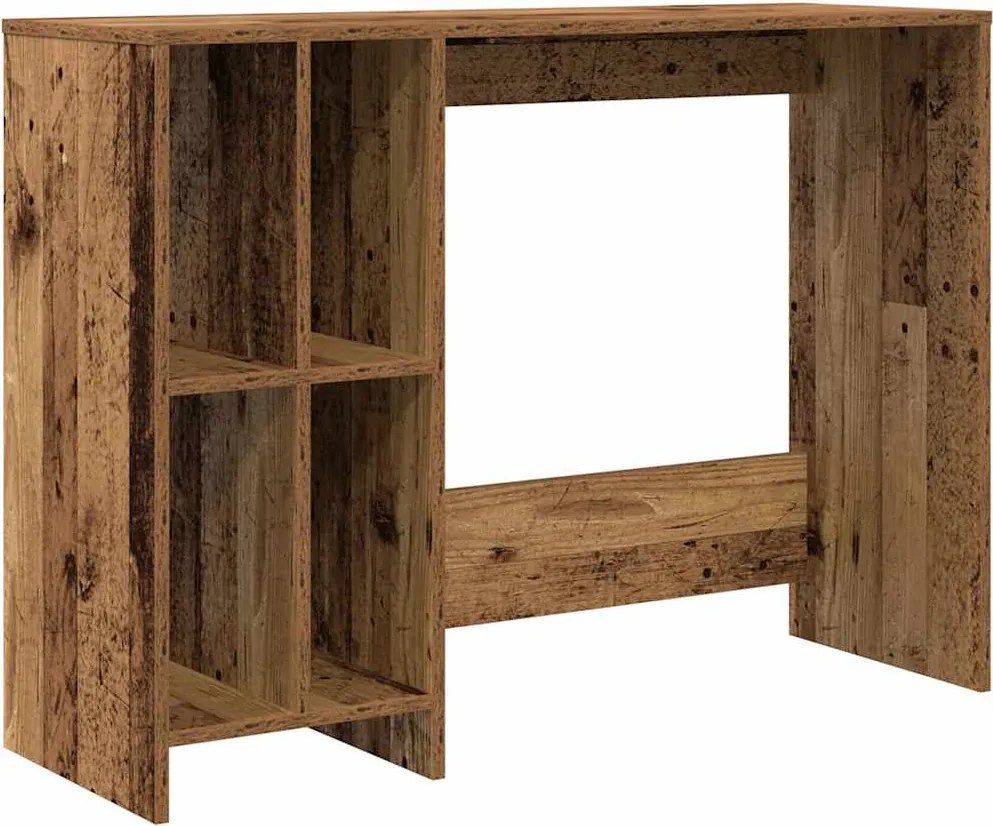 vidaXL antik fa színű szerelt fa íróasztal 102,5 x 35 x 75 cm