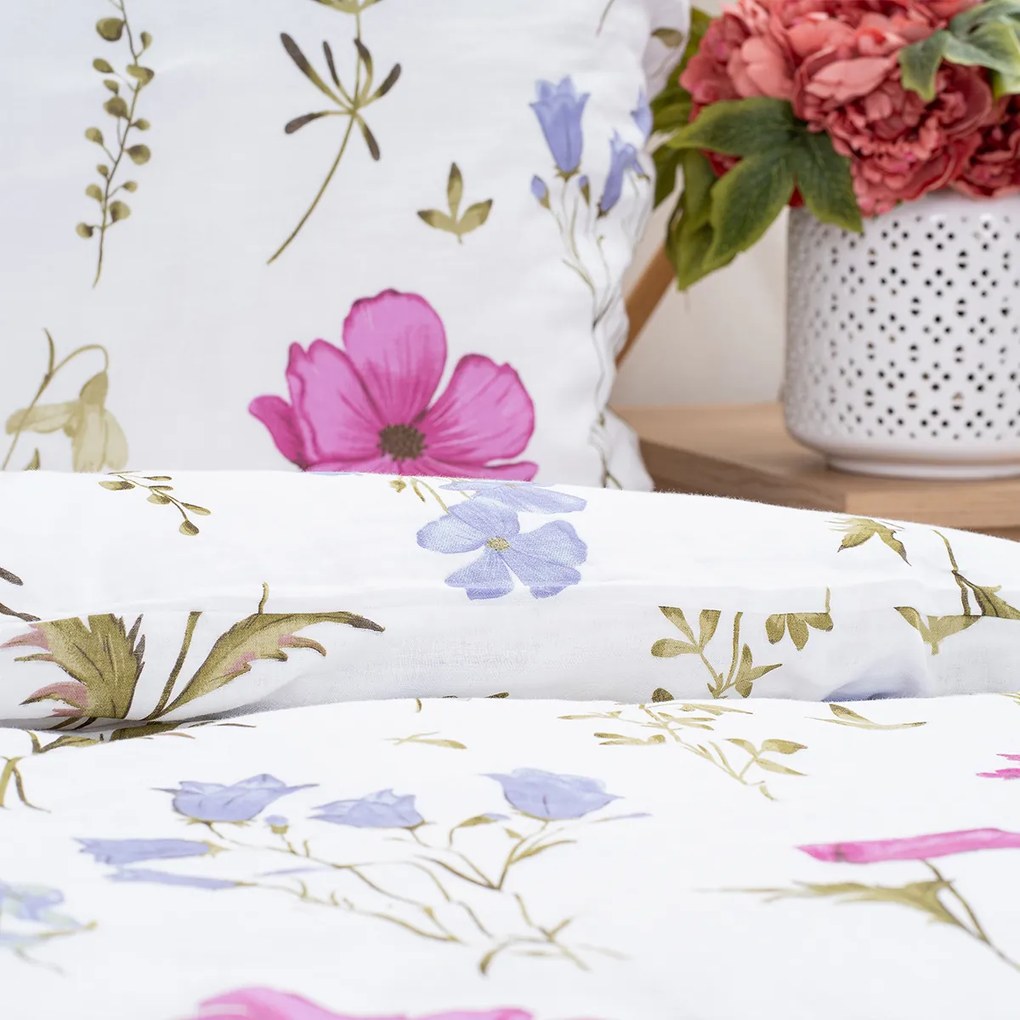 4Home Wildflower Harmony muszlin ágyneműhuzat, 140 x 220 cm, 70 x 90 cm, 140 x 220 cm, 70 x 90 cm