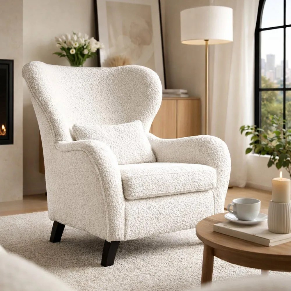 Miuf fehér füles fotel - Miuform