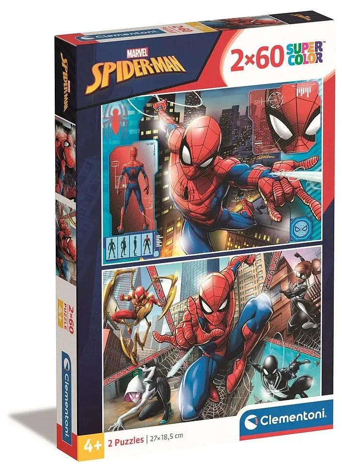 Pókember Partners in Suits 2x60 db-os puzzle Clementoni