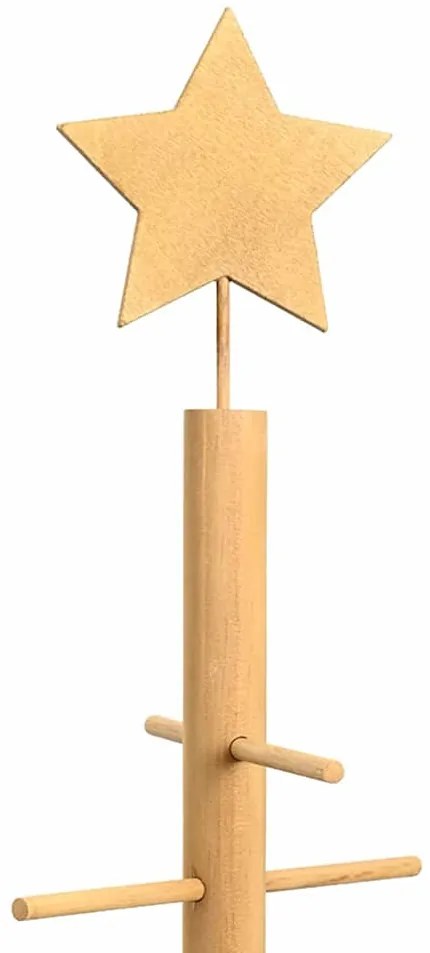 Fából készült Karácsonyfa állvánnyal Barna 180 cm bambusz