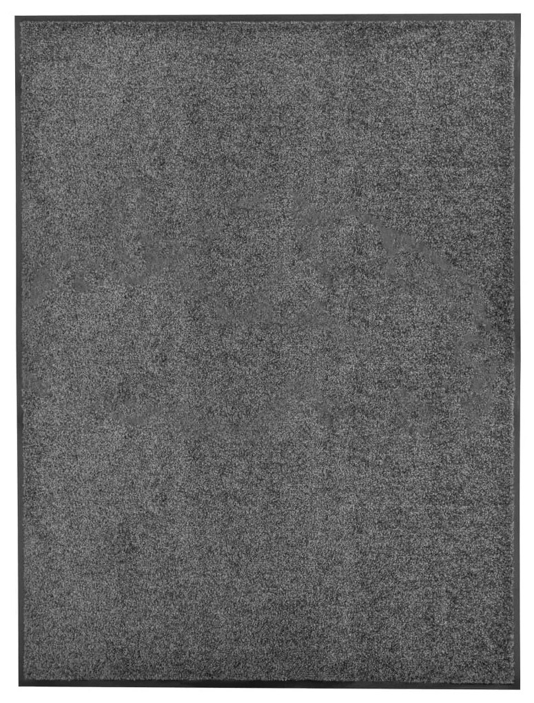 antracitszürke kimosható lábtörlő 90 x 120 cm