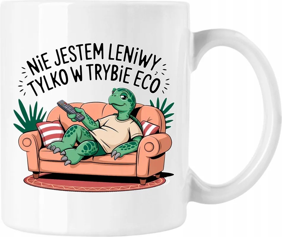 Bögre öko teknős vicc mém 4 fehér 330ml