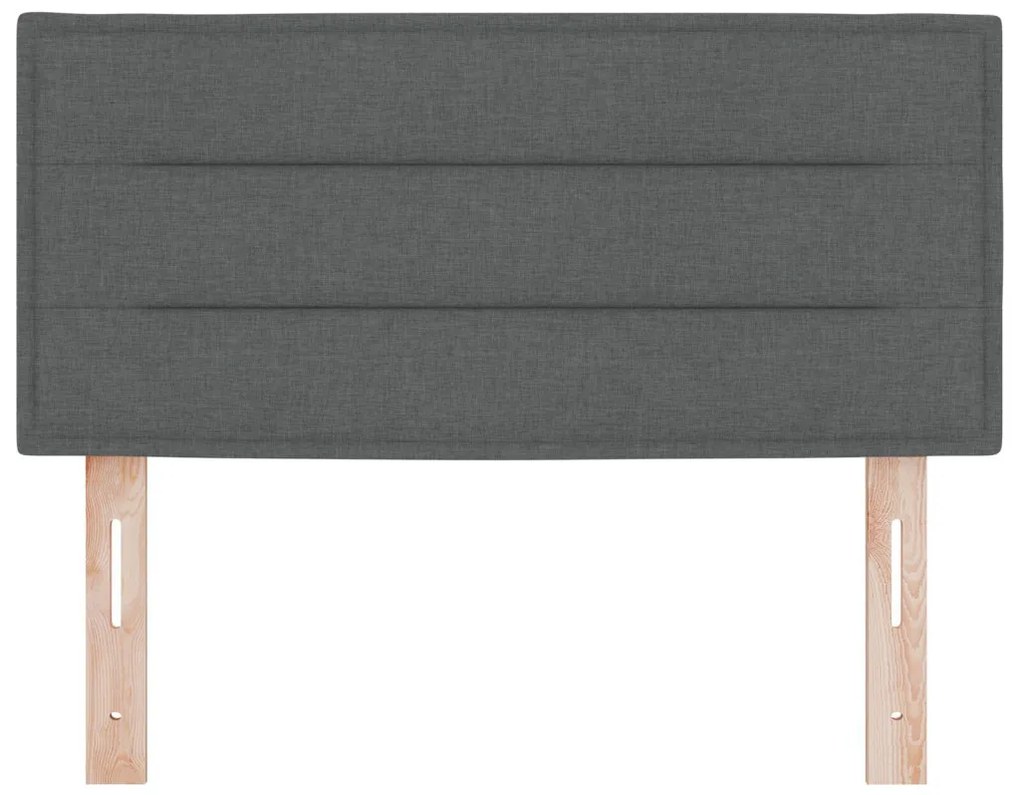 Fejtámla fejtámlával Sötétszürke 90 cm Műbőr