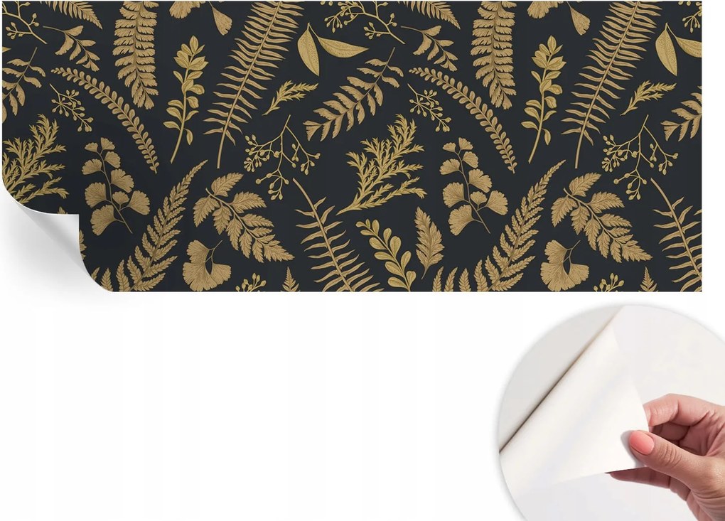 Öntapadós tapéta Divatos 3D fali ragasztóval Botanikus levelek 250x104 cm