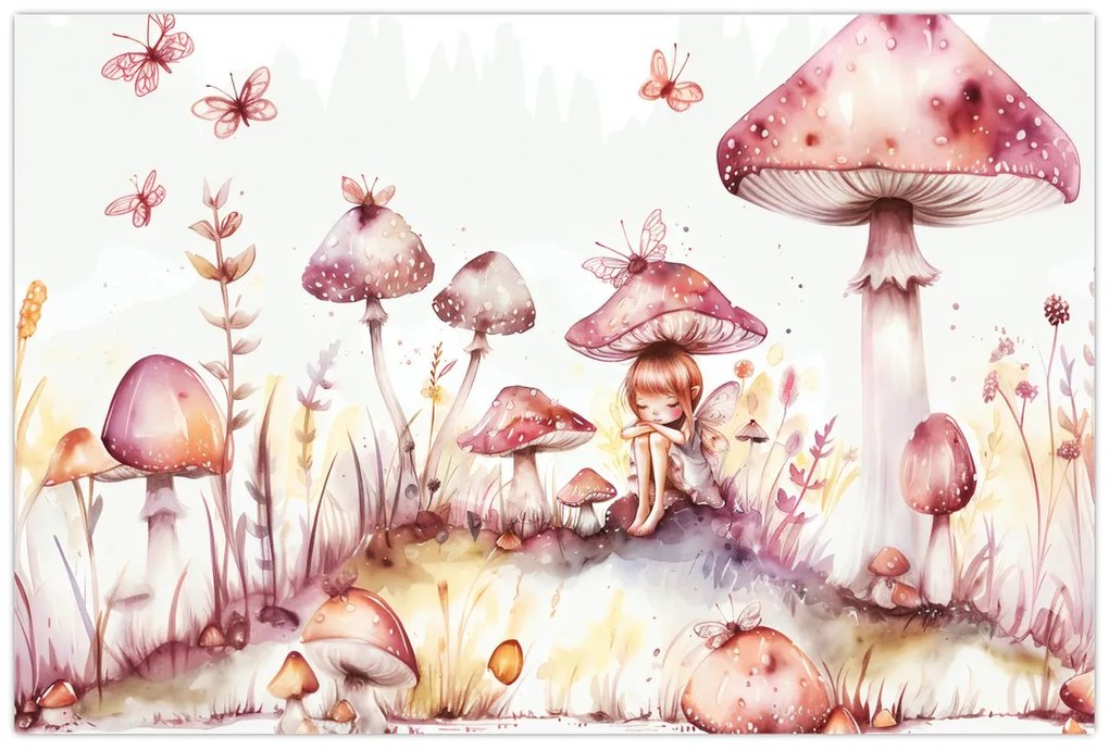 Kép - Rózsaszín tündér (90x60 cm)