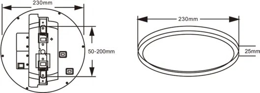 Top Light-LED mennyezeti lámpa szenzorral REVIT LED/9/12/18W/230V 3000/4000/6500K átm. 23 cm