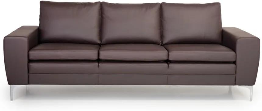 Twigo barna bőr kanapé, 227 cm - Scandic