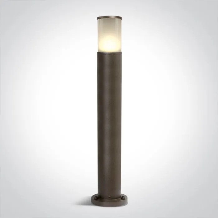 ONE LIGHT 67102-BR TUBE LIGHTS Modern Kültéri Állólámpa Barna, Rozsdás E27 IP44