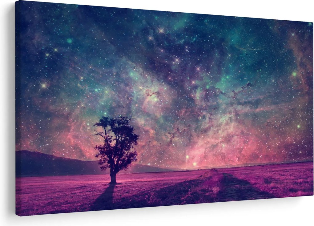 Kép - természetfeletti éjszakai égbolt (90x60 cm)
