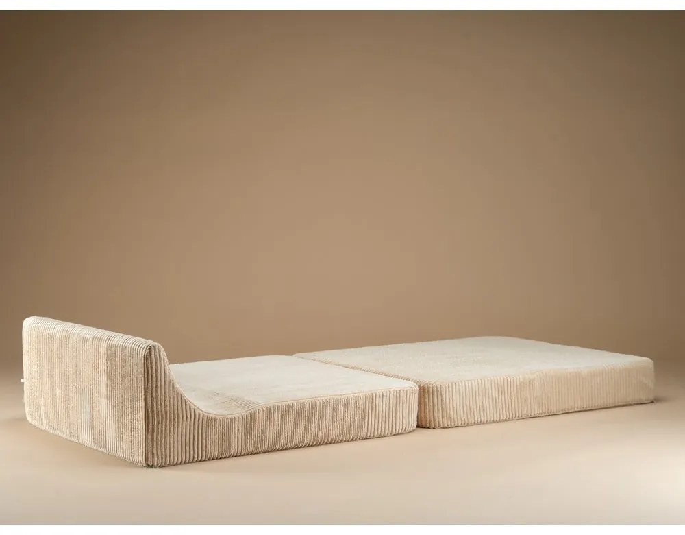 Világosbarna kordbársony gyerek fotel Flipster – Wigiwama