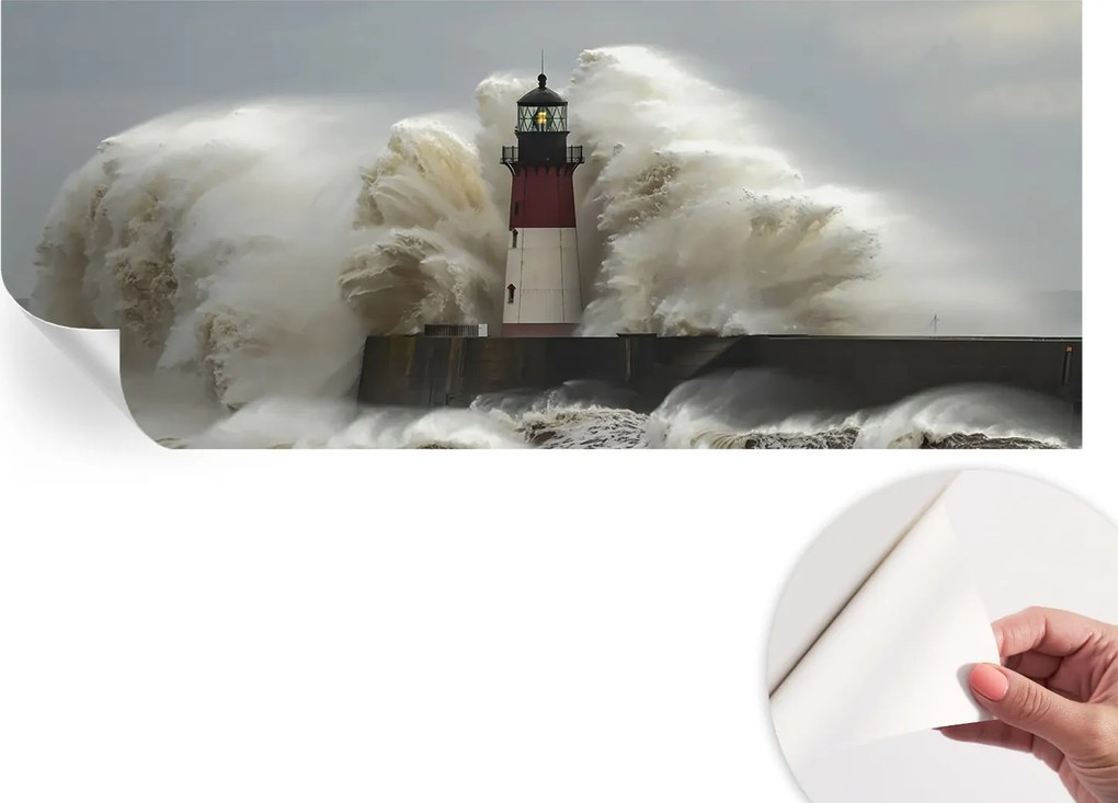 Öntapadós Dekoratív Fotótapéta Hálószobába Tengeri hullámok 250x104 cm